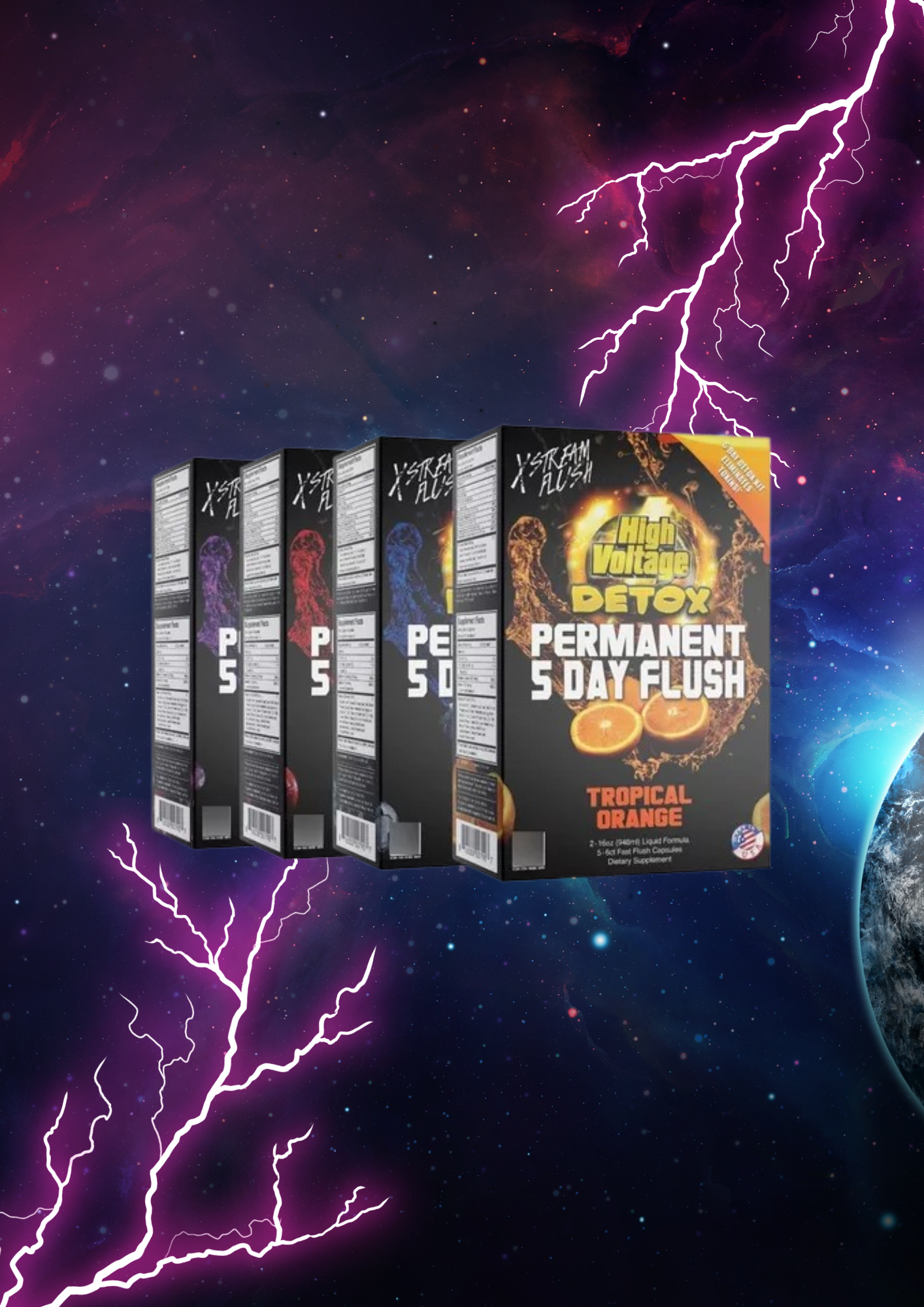 Detox High Voltage 5 Días Kit Bebida Limpiadora Antidoping